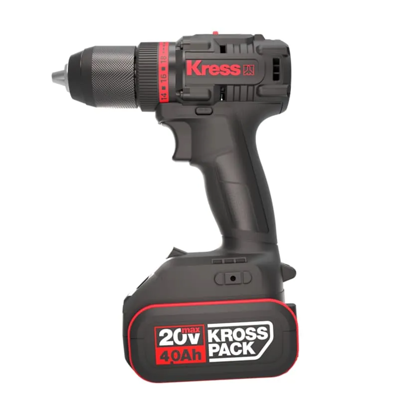 Дрель-шуруповерт KRESS KUA71 20V аккумуляторная бесщеточная — детальное фото